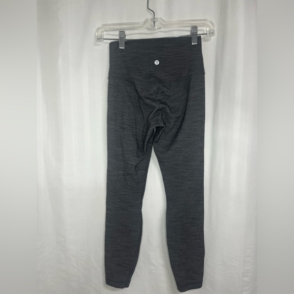 Lululemon Align Pant II 25" Mini Heathered Herringbone Heathered White/Black - Picture 7 of 9